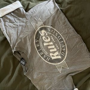 Cropped Harley Davidson Tee